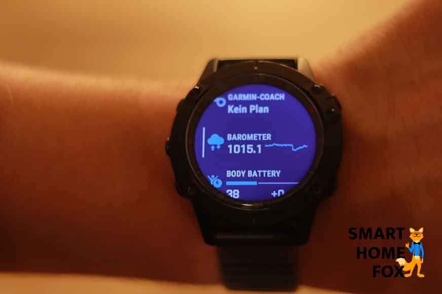 Барометр на Garmin Fenix 6 Pro.